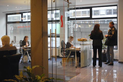 Innenansicht vom Service Center